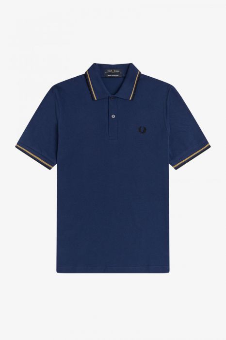 Fred Perry Fred Perry Reissues Original Twin Tipped Polo Blue Gold Black