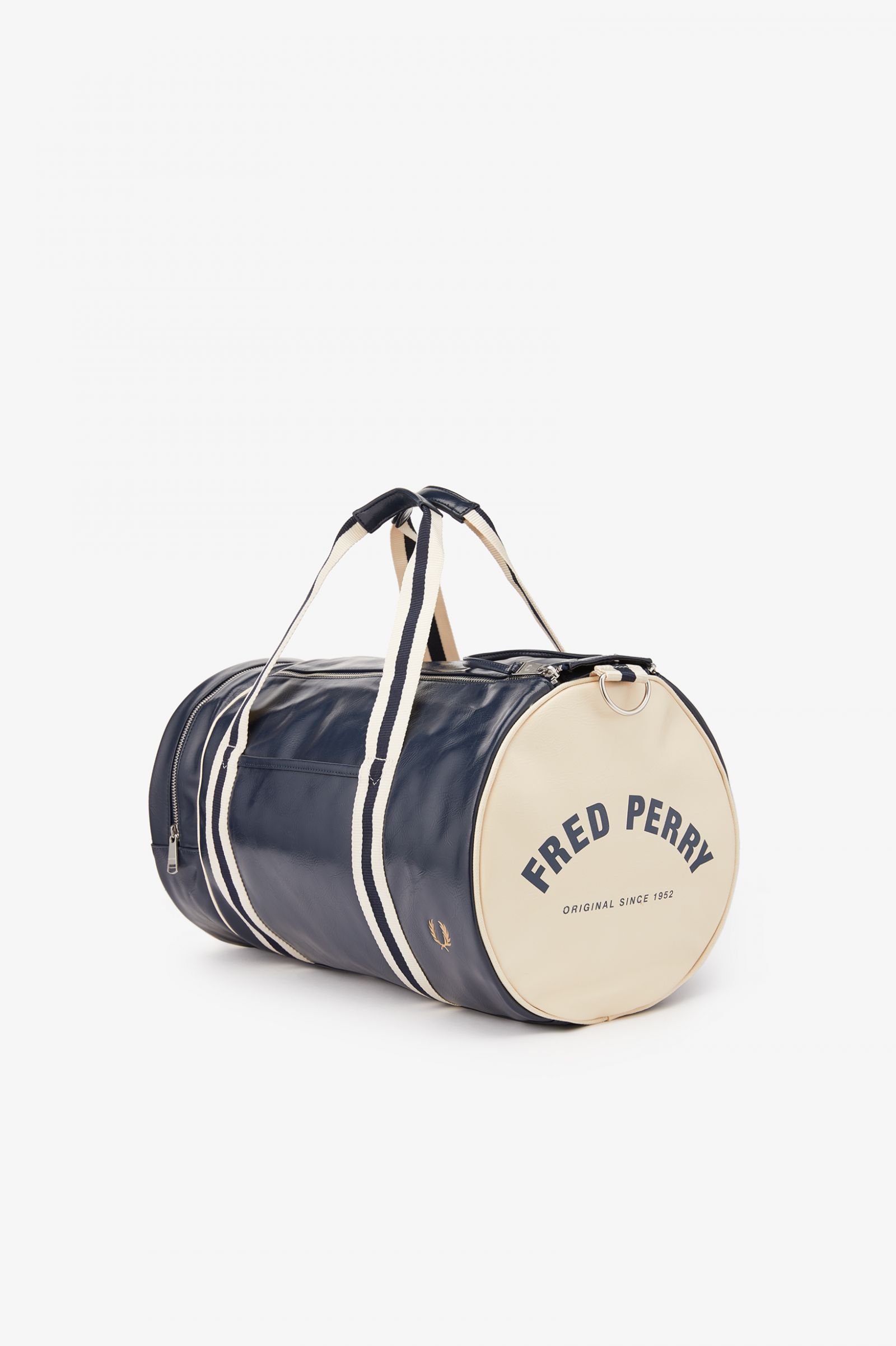 Fred Perry Fred Perry Classic Barrel Bag Navy Ecru