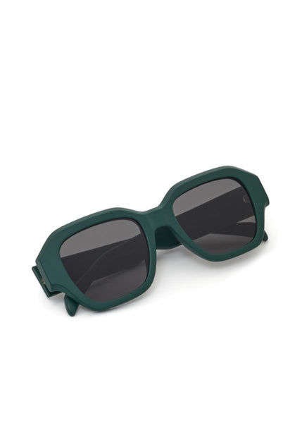 Lucie Teal Blue Squared Over Sunglasses