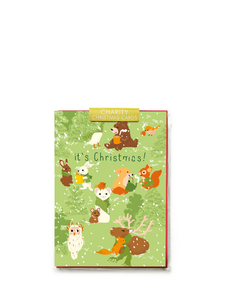 Winter Animal Christmas Cards From