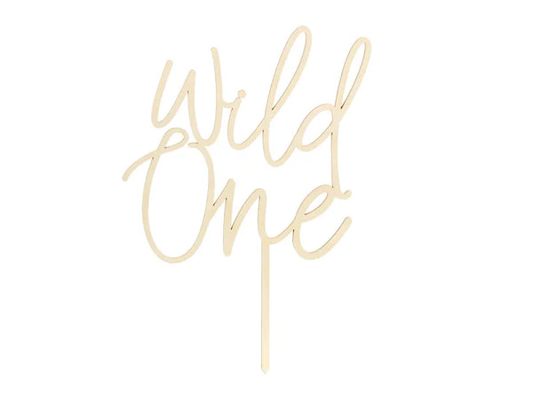 Partydeco Wooden Topper Wild One