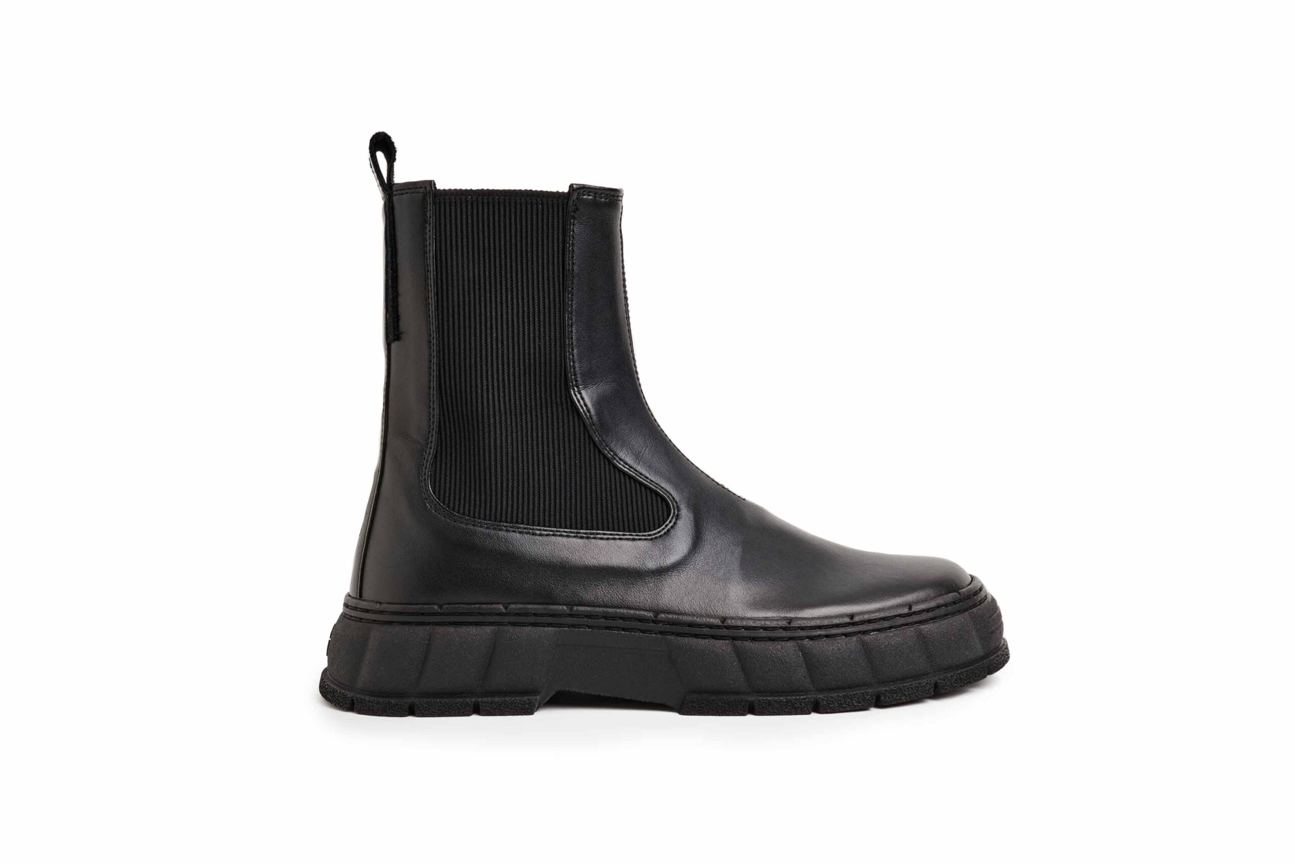 1997 Black Apple Leather Chelsea Boot