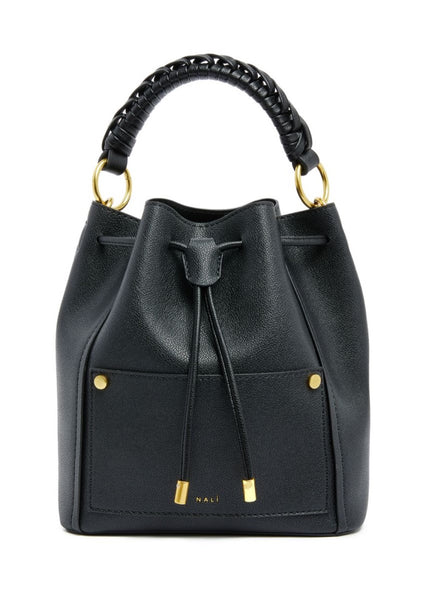 Maddalena Black Bucket Bag