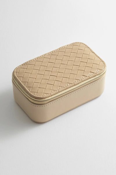 Estella Bartlett 'taupe Weave' Mini Jewellery Box