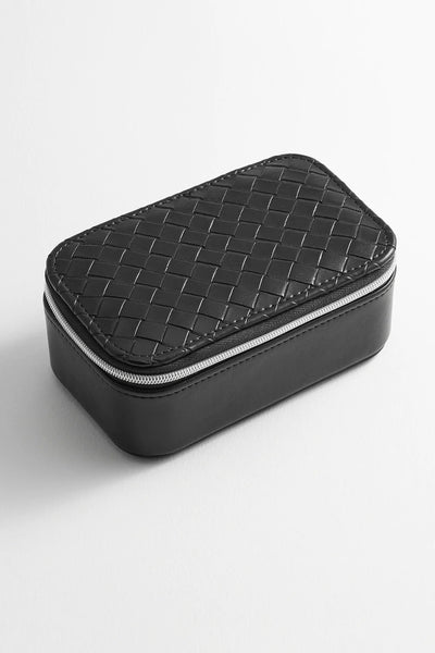 Estella Bartlett 'black Weave' Mini Jewellery Box