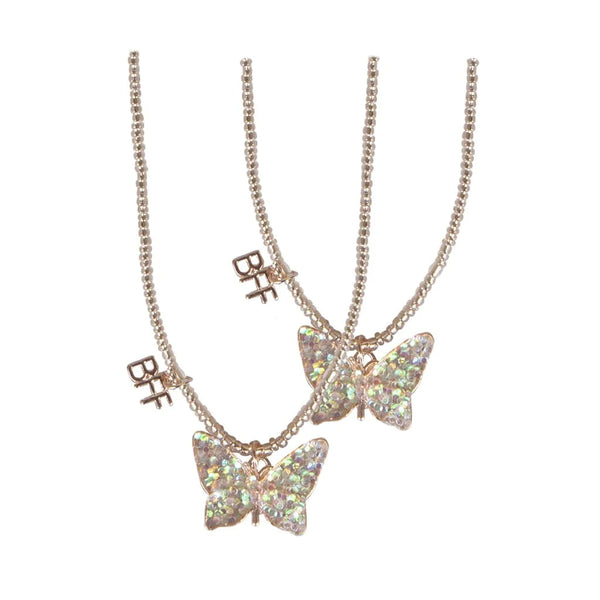 Meri Meri Butterfly Share & Tear Necklace Pink
