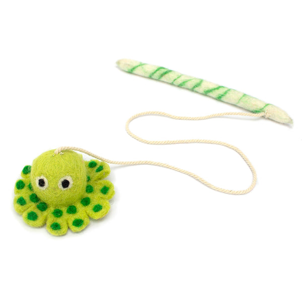 Olive Octopus Cat Toy