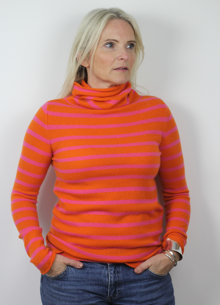 Mulben Cowl Cashmere Orange/tulip