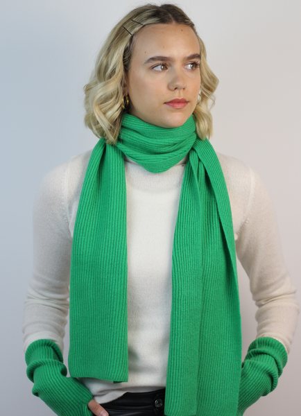 Glenbarr Cashmere Scarf Green