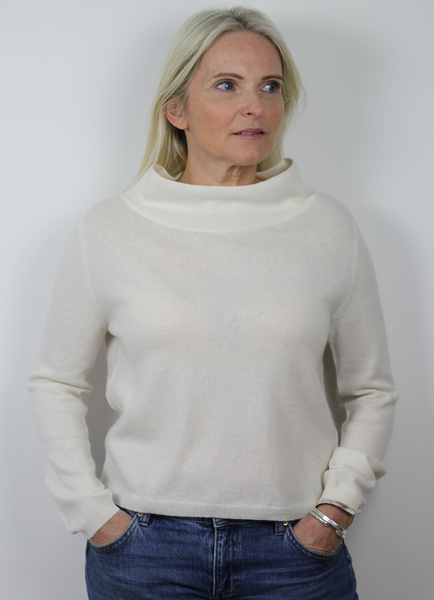 Latimer Turtle Neck White Ice