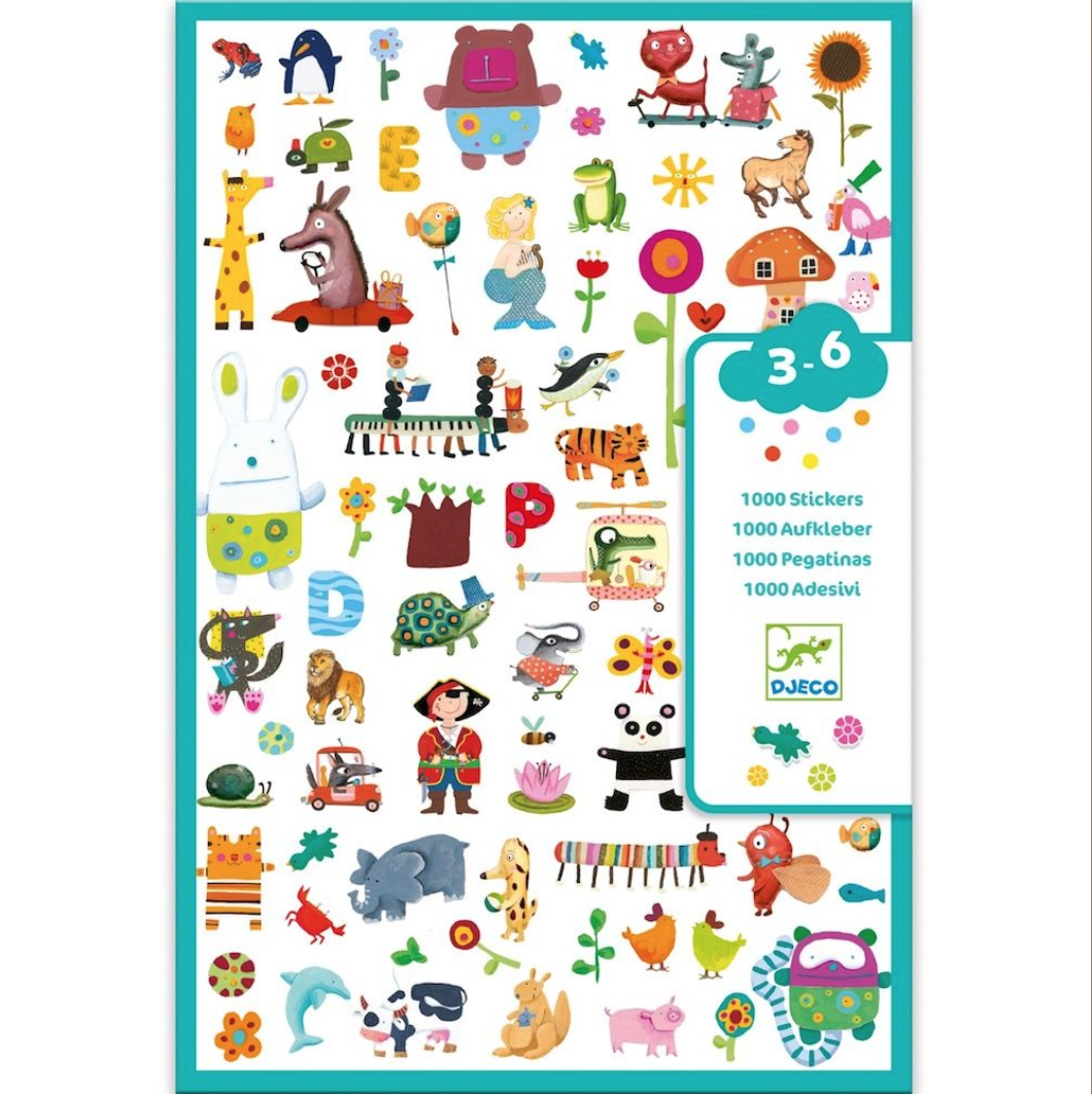 Djeco  1000 Stickers For Little Ones Age 3-6