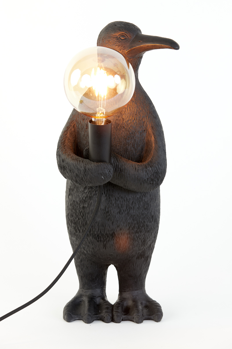 Black Penguin Table Lamp