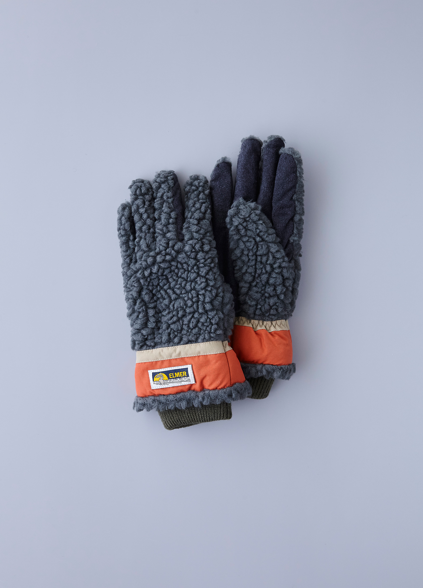 Elmer Gloves Wool Pile 5 Finger Gloves - Khaki	