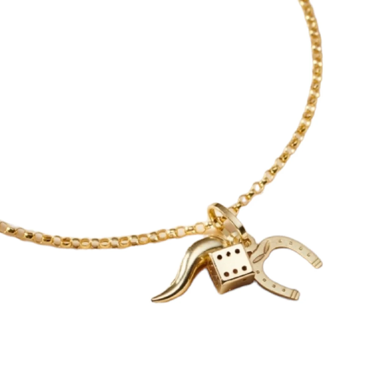 Posh Totty Designs Gold Lucky Charms Bracelet