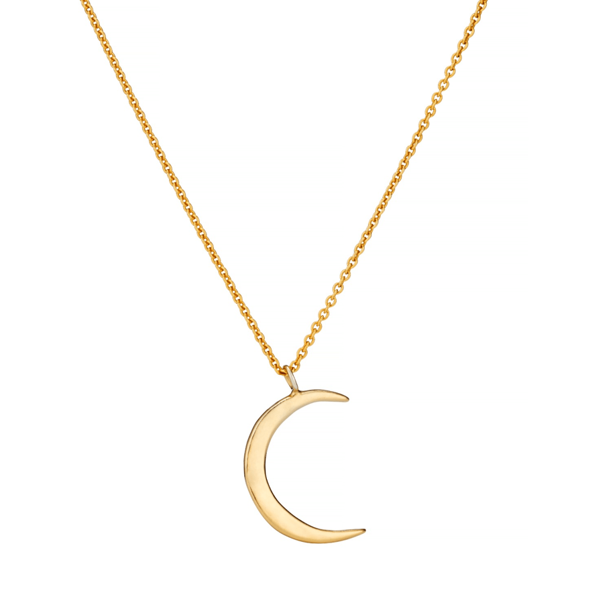 Posh Totty Designs Gold Plated Crescent Moon Necklace