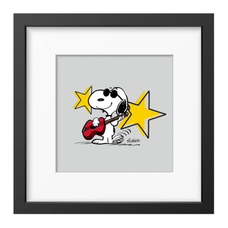 Rock Star Snoopy Framed Print