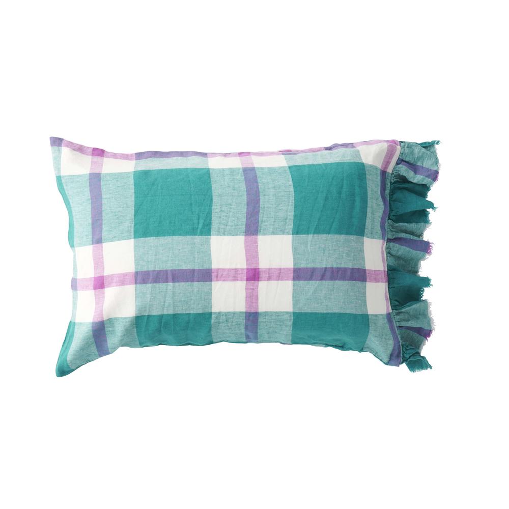 Society of Wanderers Pair Of Pillowcases With Ruffle Jelly Bean