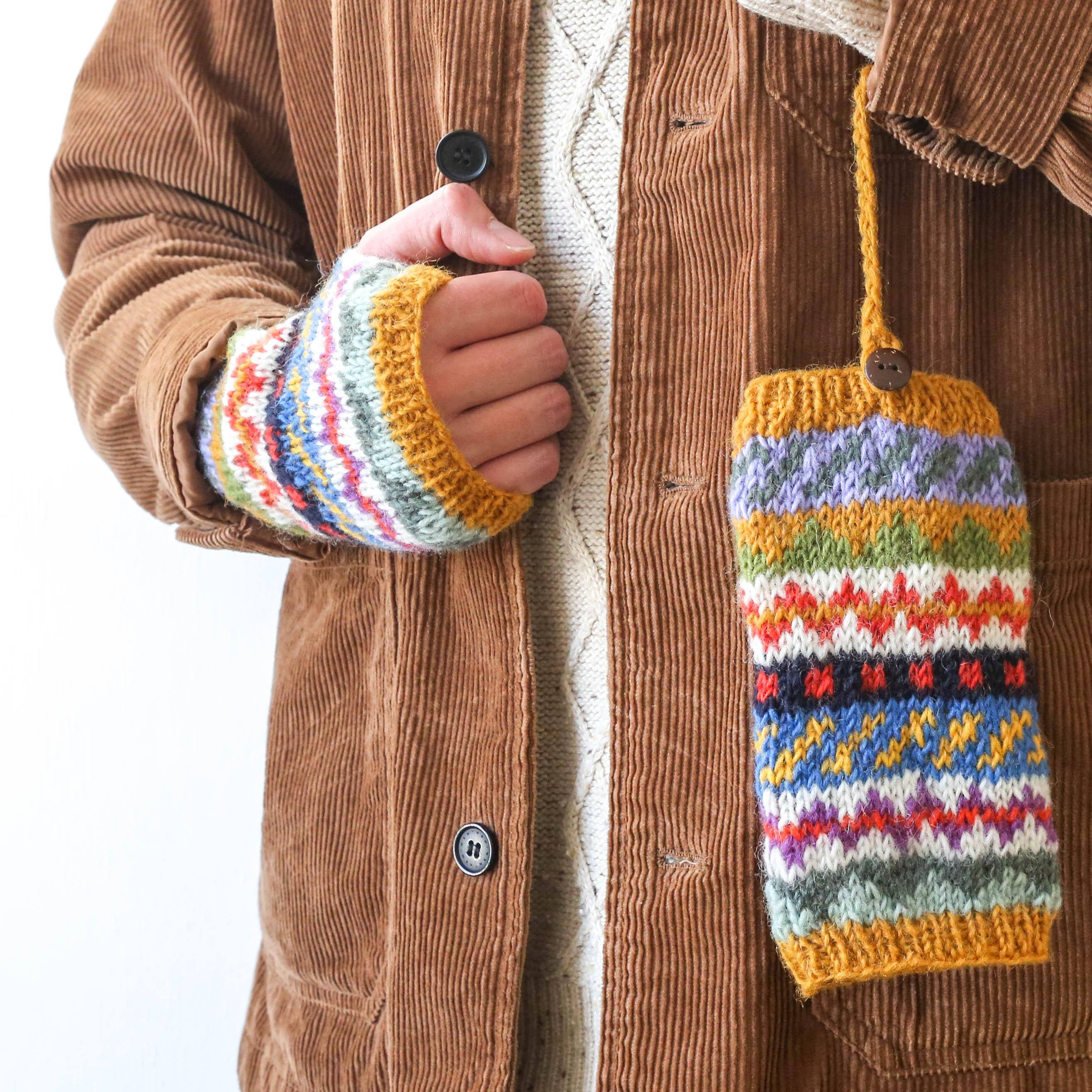 Hand Knitted Fingerless Gloves