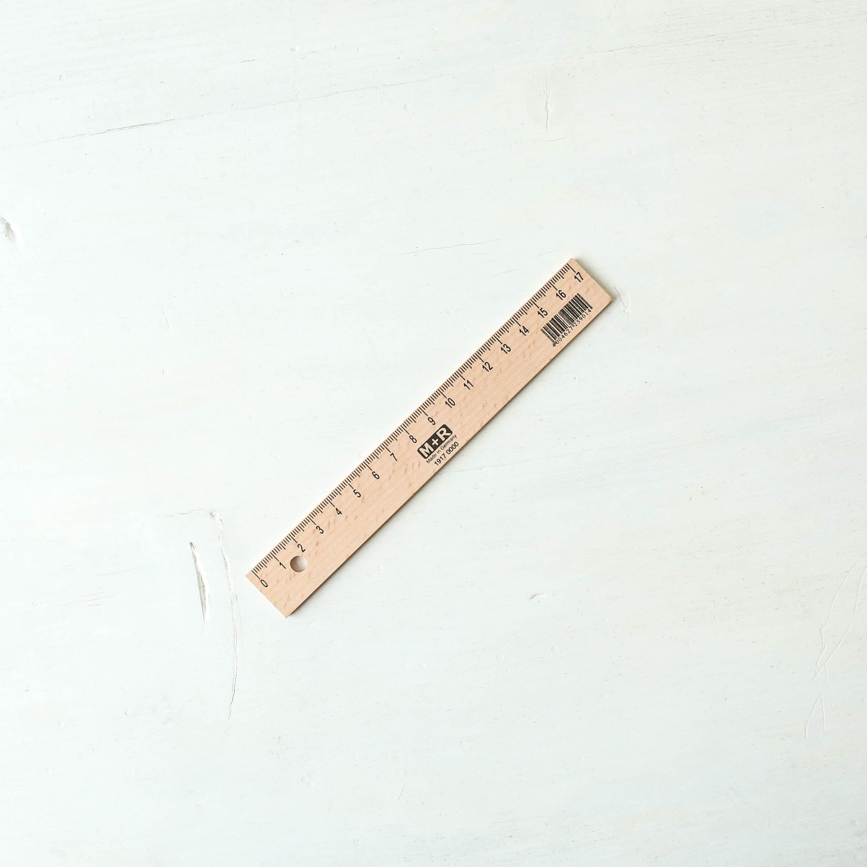 Wooden Ruler 17 cm