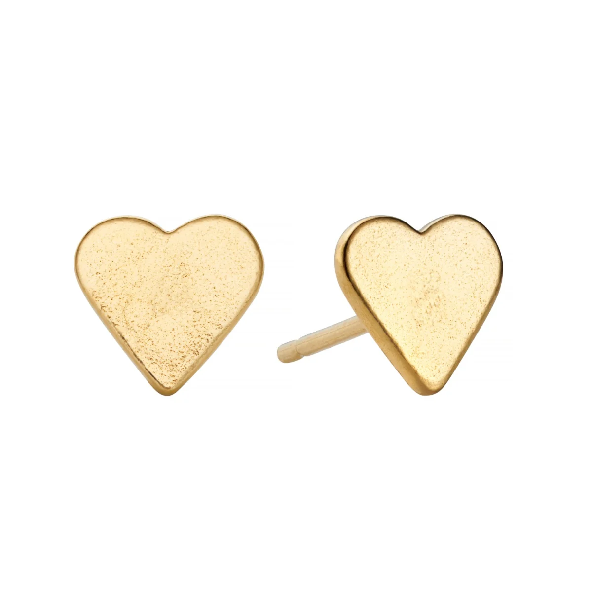 Posh Totty Designs Gold Plated Mini Heart Stud Earrings