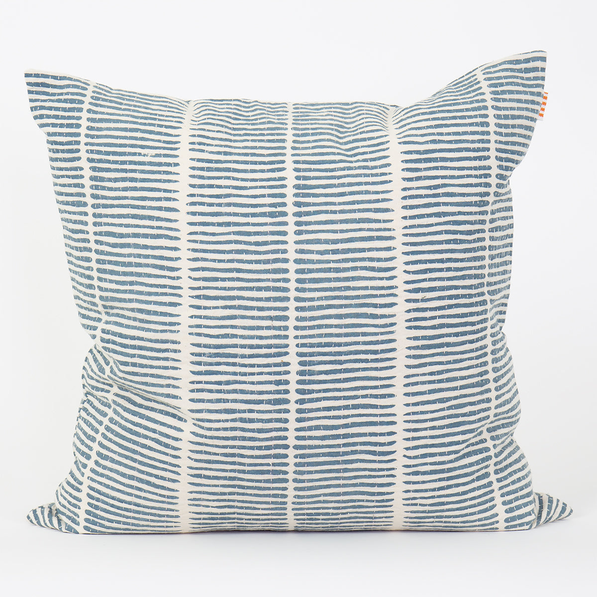 Cotton Cushion Cover Lemongrass Blue