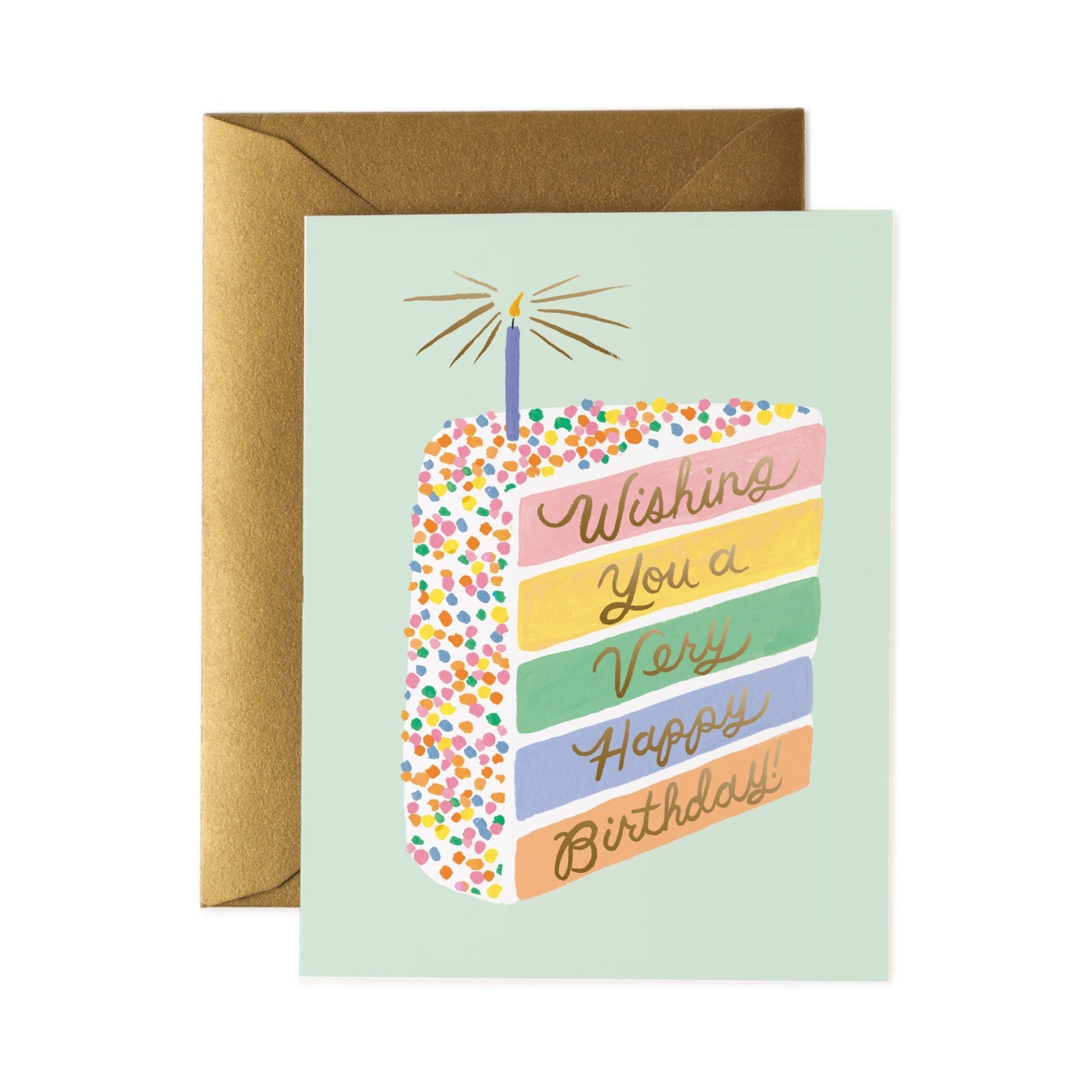 Cake Slice Birthday Greetings Card