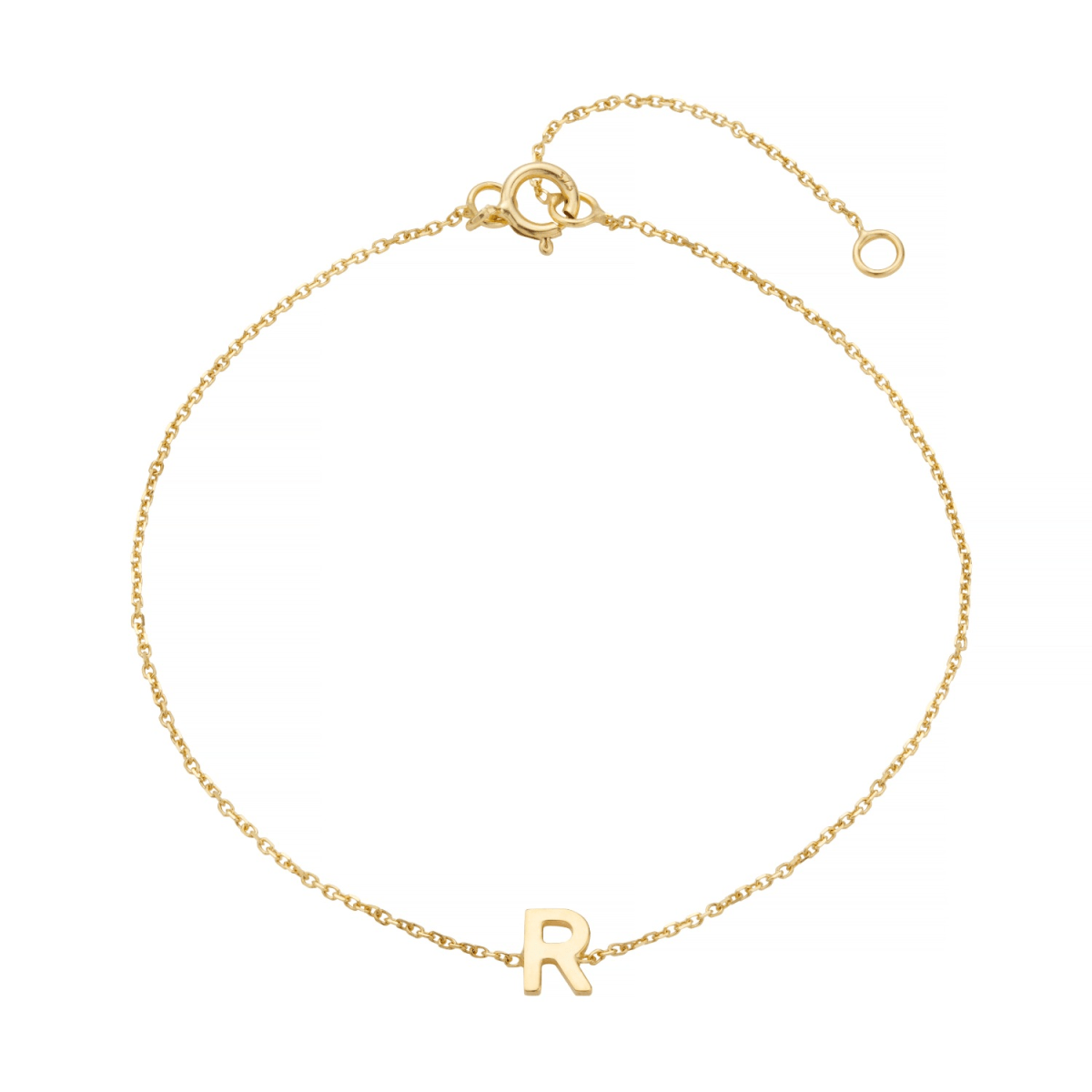 Posh Totty Designs Petite Gold Initial Bracelet