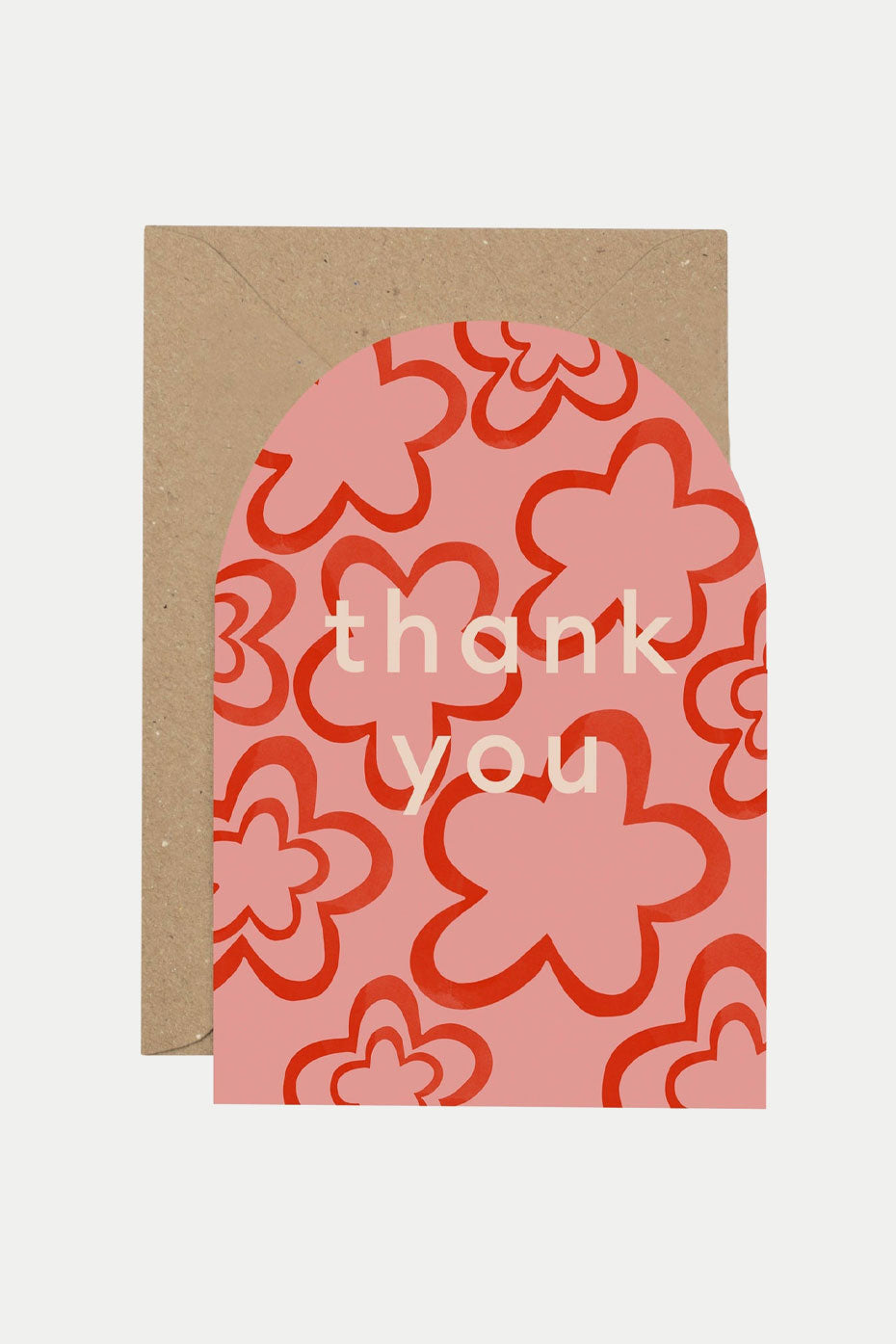 Plewsy 'thank You' Curved Card