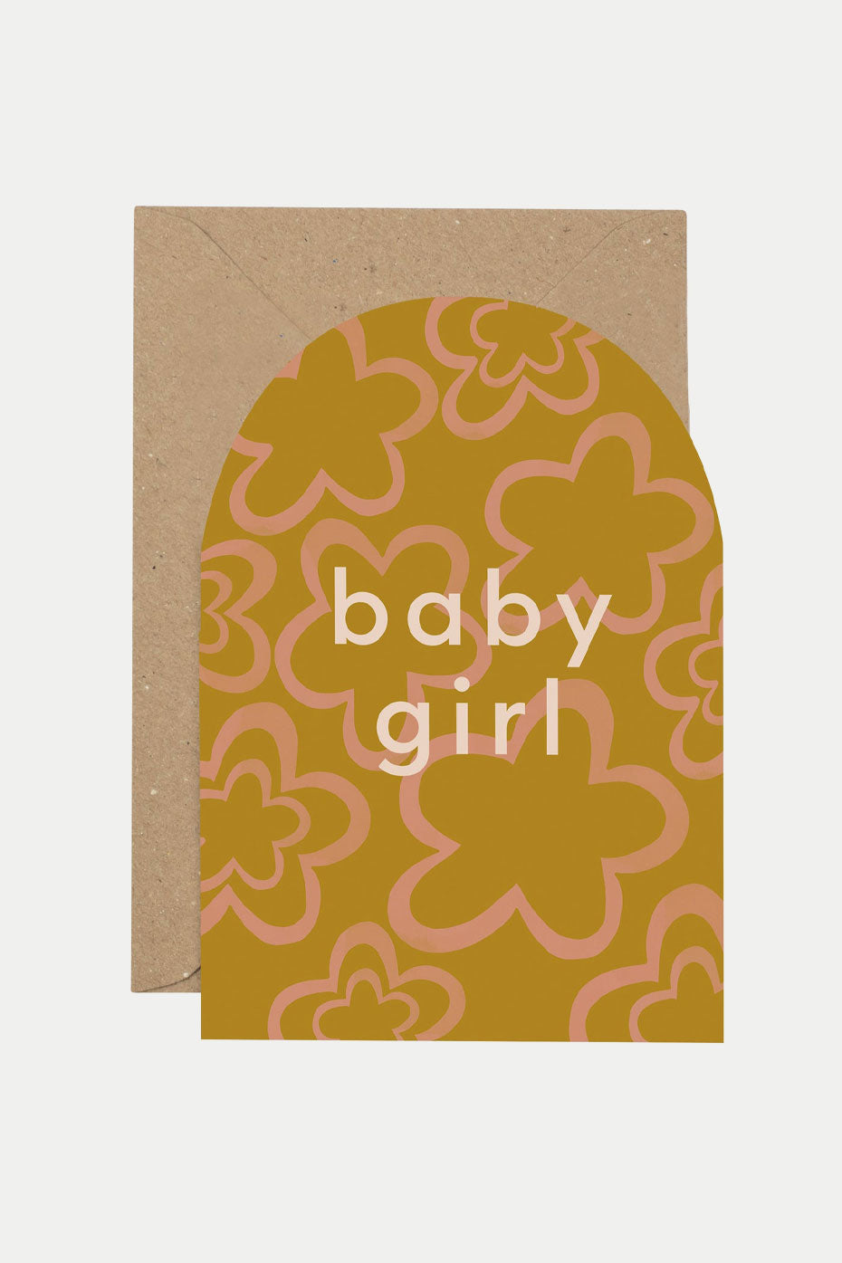 Plewsy 'baby Girl' Curved Card