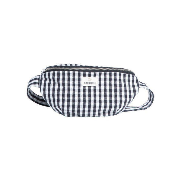 Gabrielle Cotton Waist Bag | Vichy Black