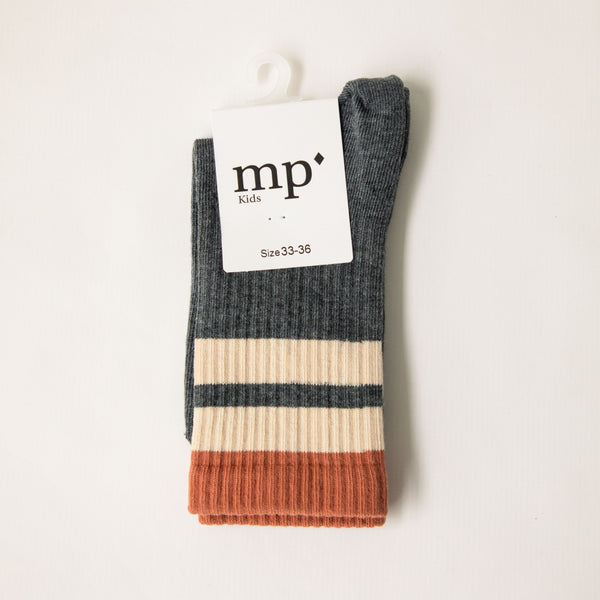 Mp Frej Socks Dark Grey Melange