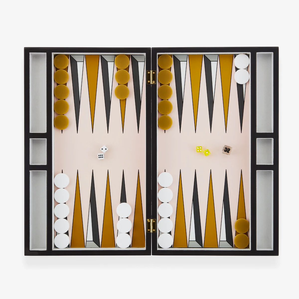 Jonathan Adler Arcade Backgammon Set Porcelain Board 