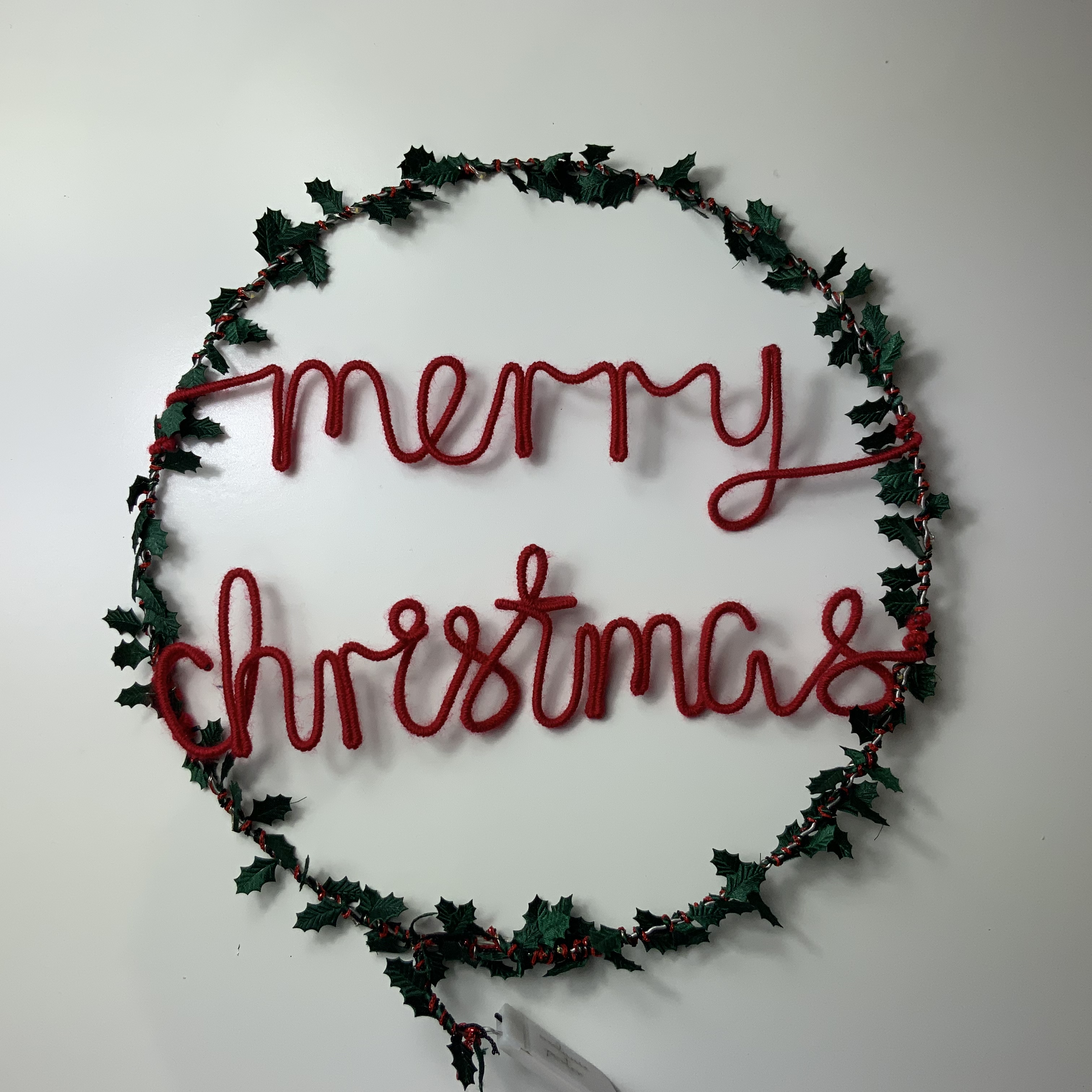 Melanie Porter Handmade Festive Holly Merry Christmas Fairylight Loop