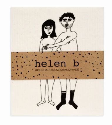 Helen B Sponge cloth naked couple & naked couple back