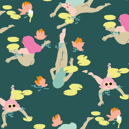 Trio Of Wild Swimmers Wrapping Paper Sheet