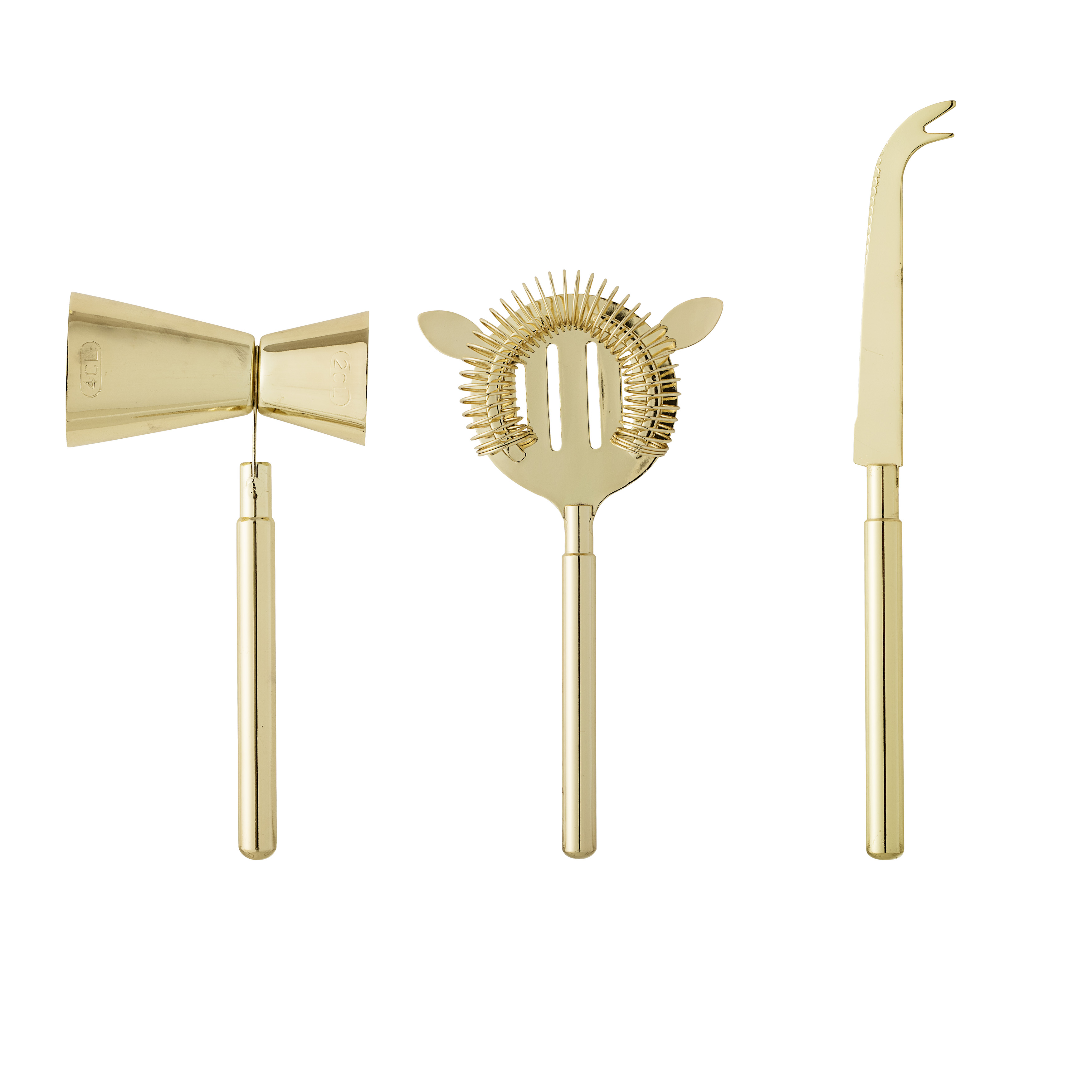 Cocktail Bar Set Gold Stainless Steel