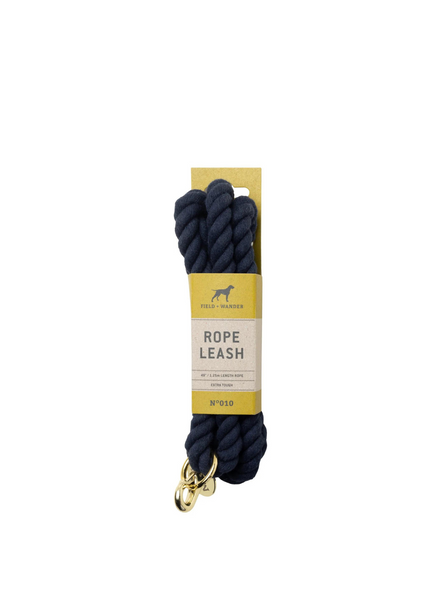 Durable Braided Tope Leash In Blue W/ Gold Carabiner