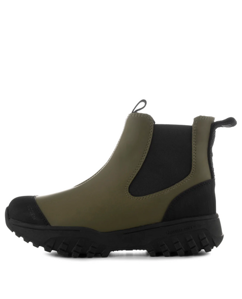 Magda Olive Rubber Track Boot