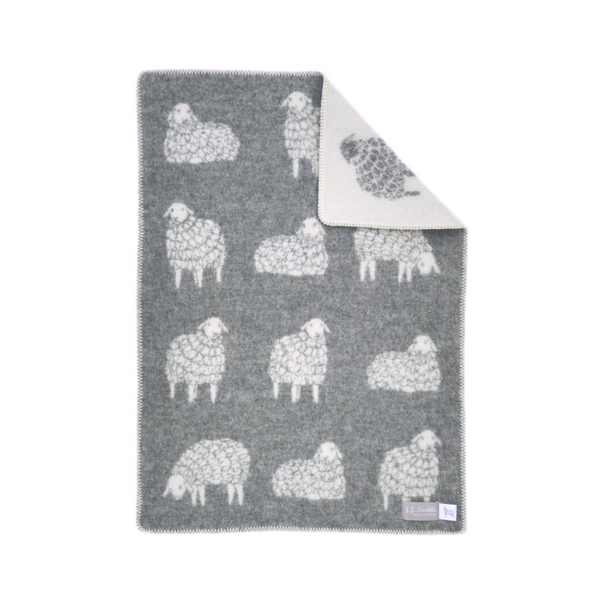 Sheep Mima Little Blanket- Grey