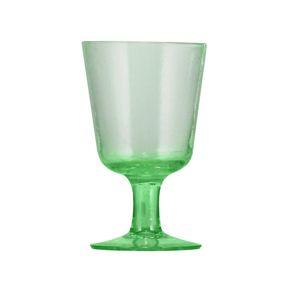 British Colour Standard Handmade Wine Glass - Malachite Green