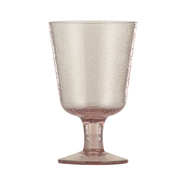 British Colour Standard Handmade Wine Glass - Old Rose