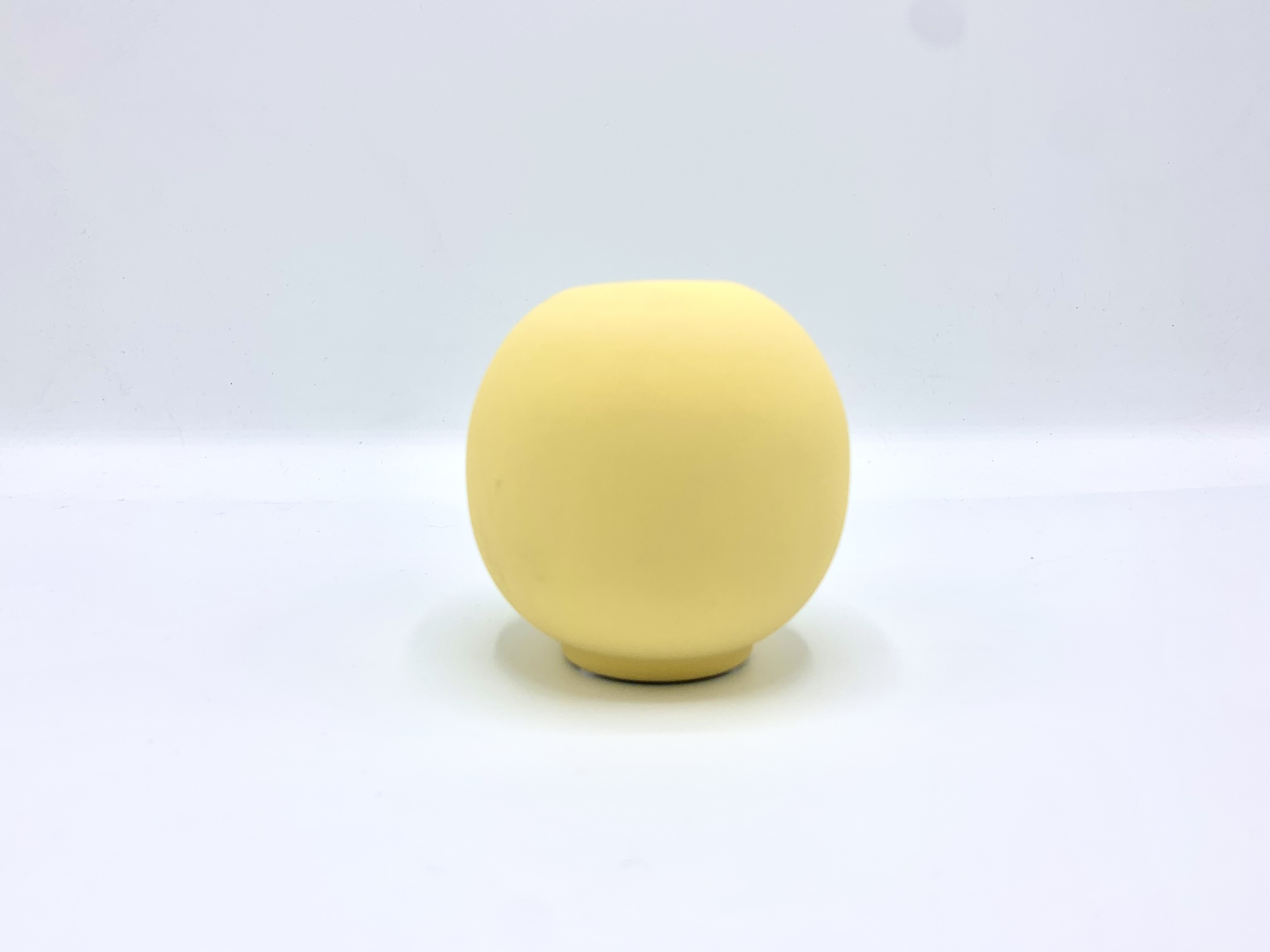 Small Pastel Yellow Ball Pot