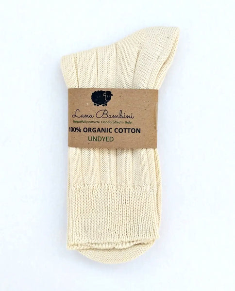 Beaumont Organic Ravinia Undyed Organic Cotton Socks In Ecru