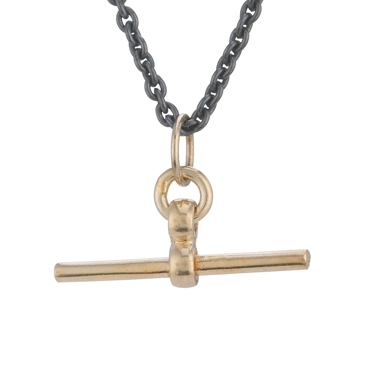 CollardManson Gold T Bar Chain Necklace