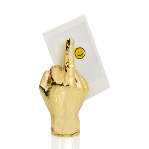 Bitten Design Gold Finger Magnetic Photo Holder