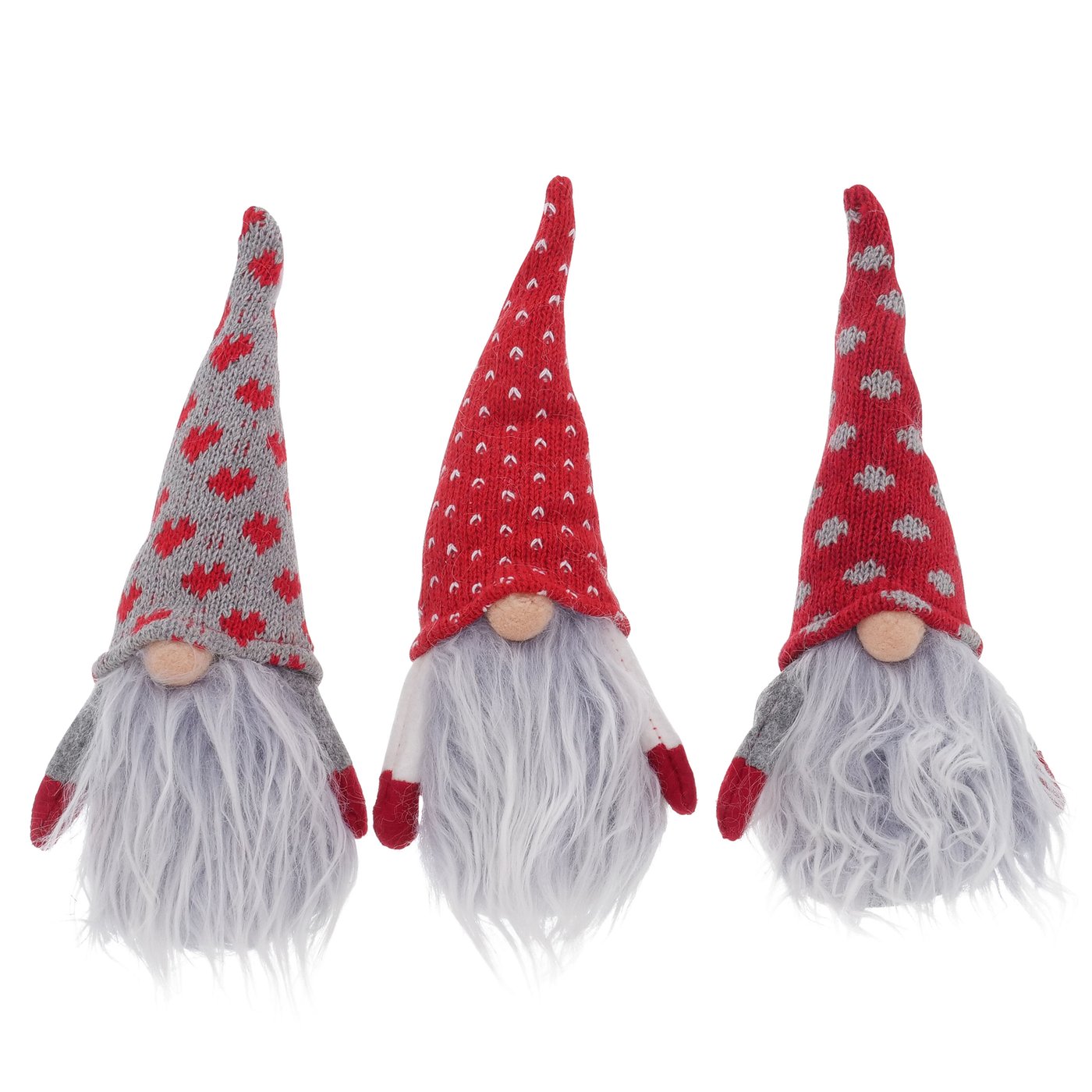 &Quirky Hanging Gonk Figure : Grey Hat, Red Hat with Dots or Red Hat Large Spots