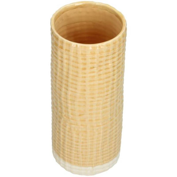 Yellow Fine Earthenware Vase