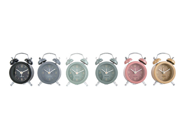 Mini Assorted Twin Bell Alarm Clock