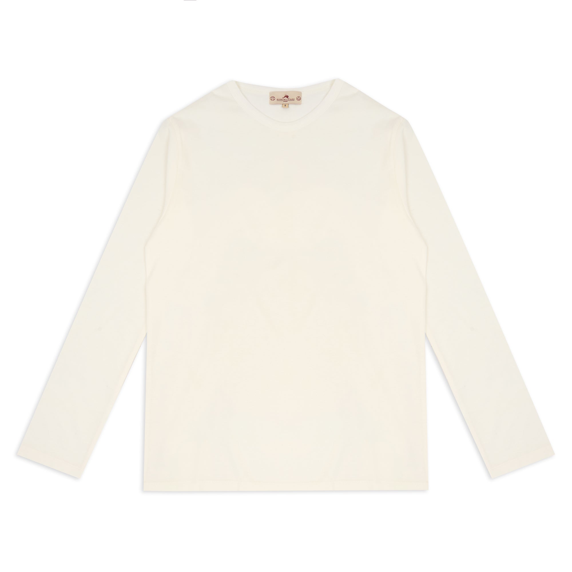Burrows & Hare  Long Sleeve T-Shirt - Off White
