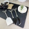 Just Slate Set of 3 Stag Cheese Knives